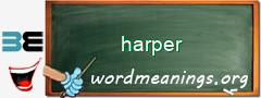 WordMeaning blackboard for harper